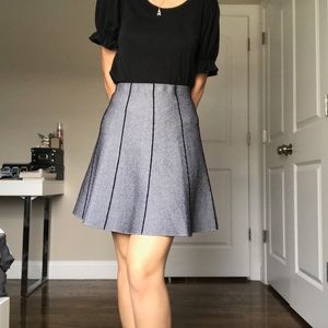 Zara Basic Gray and Black Skirt